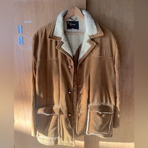 Vintage 70’s Envoy The Now Jacket Mens Large Corduroy Jacket Brown Fur Collar